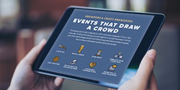 Events That Draw a Crowd infographic on tablet